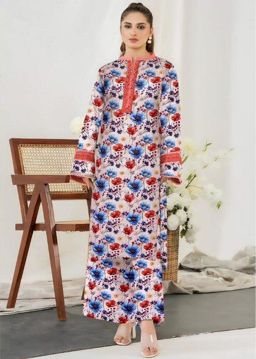 2 Piece Khaddar - Unstitched (Printed)