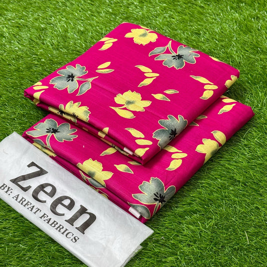 2 Piece Khaddar- Unstitched (Printed)