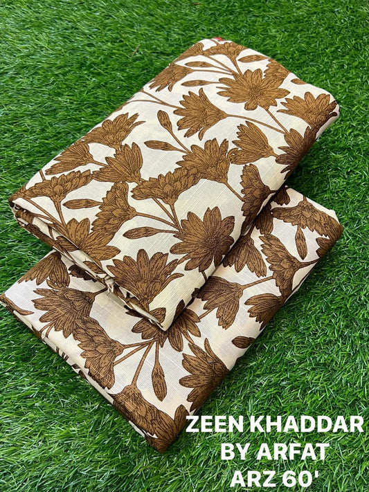 2 Piece Khaddar - Unstitched (Printed)