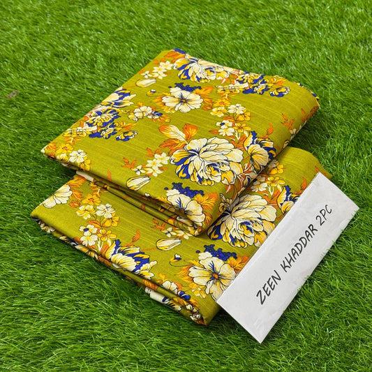 2 Piece Khaddar - Unstitched (Printed)