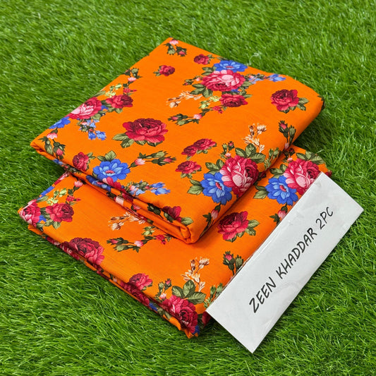 2 Piece Khaddar- Unstitched (Printed)