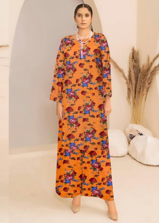 2 Piece Khaddar- Unstitched (Printed)