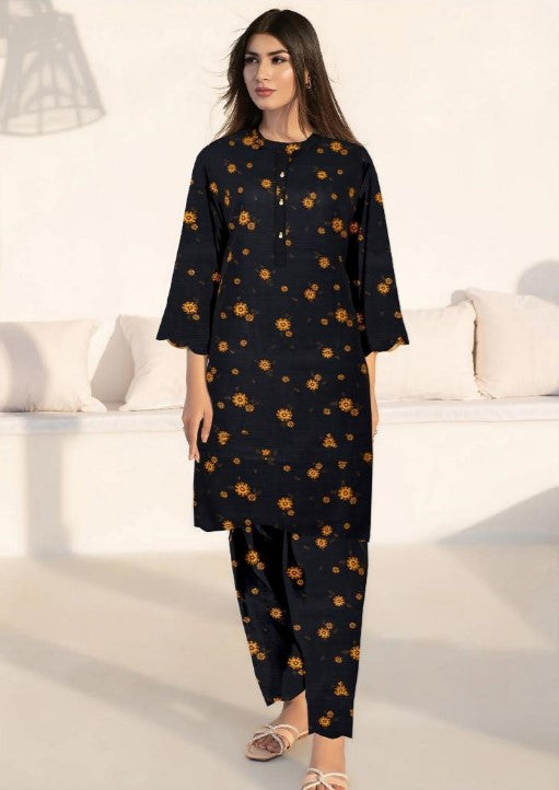 2 Piece Khaddar- Unstitched (Printed)