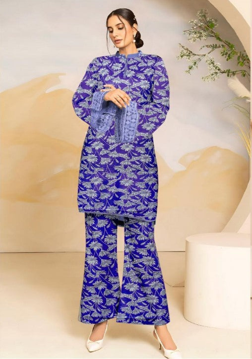 2 Piece Khaddar- Unstitched (Printed)