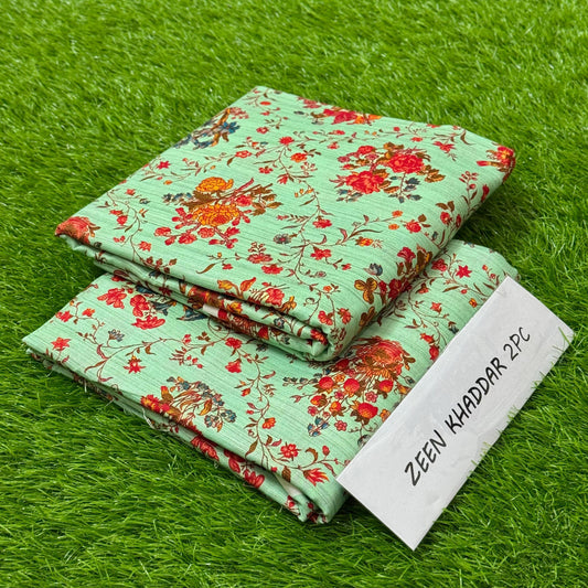 2 Piece Khaddar- Unstitched (Printed)