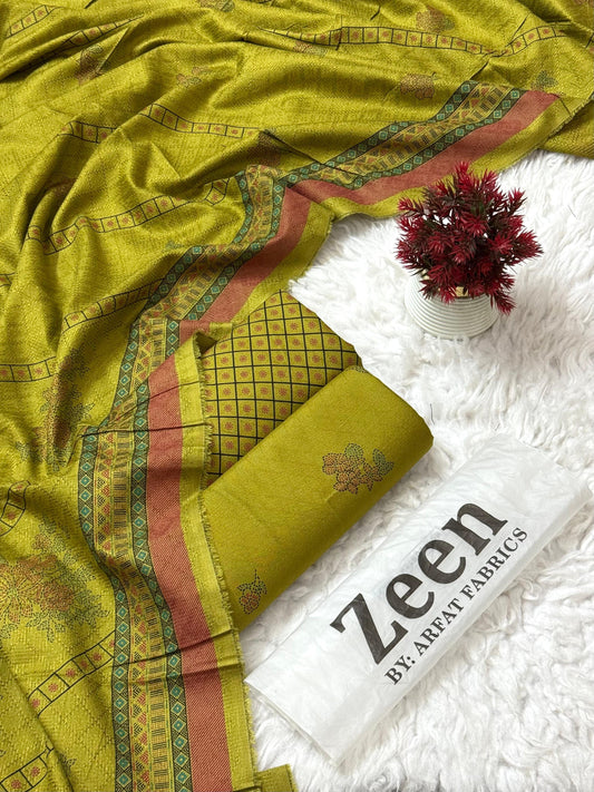 3 Piece Wool Dannak - Unstitched (Printed)